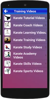 Karate Training android App screenshot 1