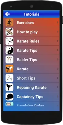 Karate Training android App screenshot 2